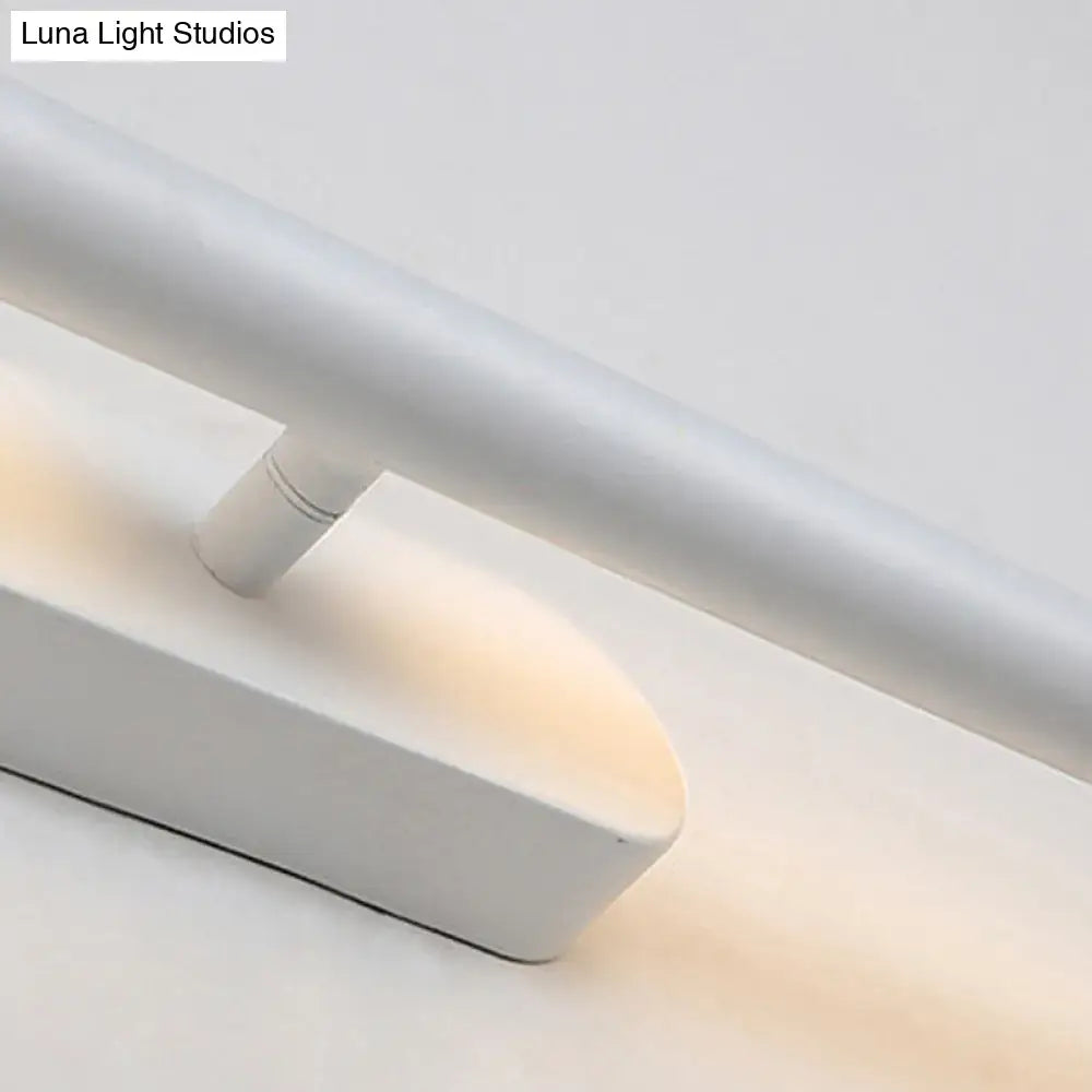 DecorBites™ Modern LED Wall-Mounted Vanity Light in White/Black with Adjustable Width and Multiple Light Options