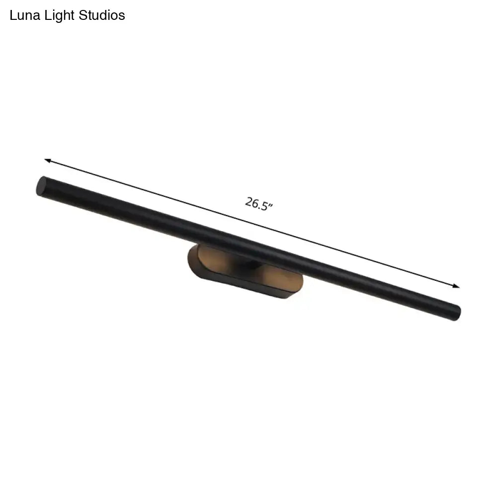 DecorBites™ Modern LED Wall-Mounted Vanity Light in White/Black with Adjustable Width and Multiple Light Options