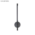 Modern black & white tubular led sconce – bedroom direct wired light