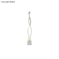 DecorBites™ Modern Acrylic Twist Wall Light Sconce in Black/White - Neutral/Warm/White Light