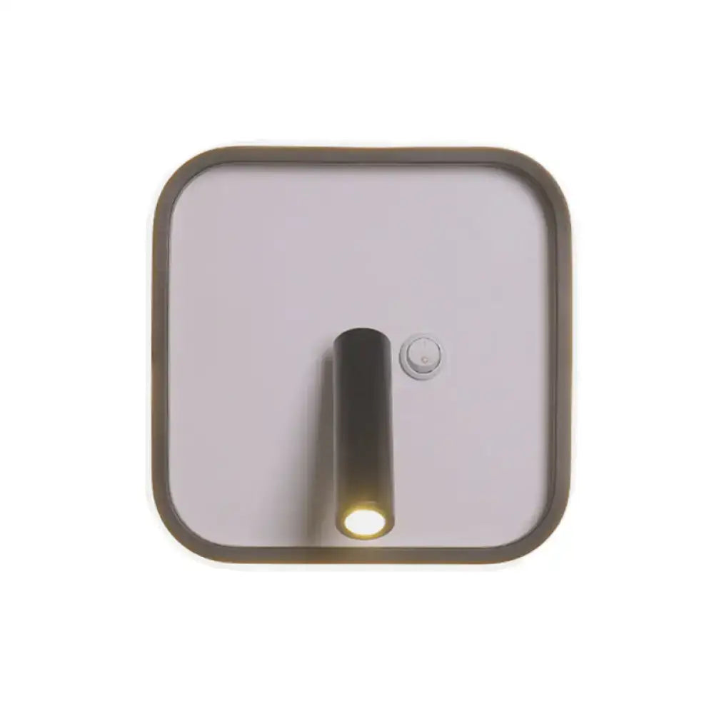 Modern black & white warm light wall sconce – bedroom led light