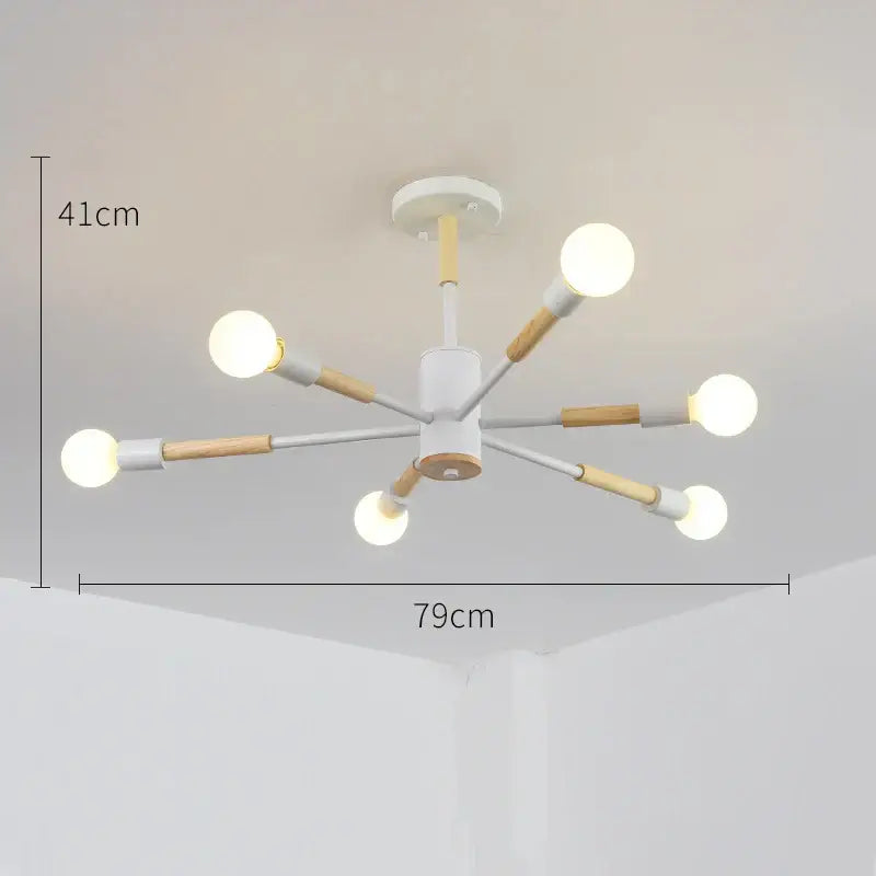 DecorBites™ LED Wooden Ceiling Lights w/ E27 Bulb for Modern Livingroom & Bedroom