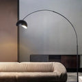 DecorBites™ Modern Metal Fishing Rod Floor Lamp with Dome Shade (Black/Yellow)