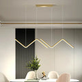 DecorBites™ Z-Shaped Metal LED Suspension Light Fixture for Restaurants - Simplicity at Its Best!