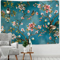 DecorBites™ Botanical Wildflower Tapestry Wall Hanging Flower Chart Hippie Bohemian Tapestries
