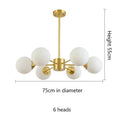 DecorBites™ Glass Ball Pendant Lights: Modern LED Hanging Lamp for Home, Restaurant, Bar, and Cafe