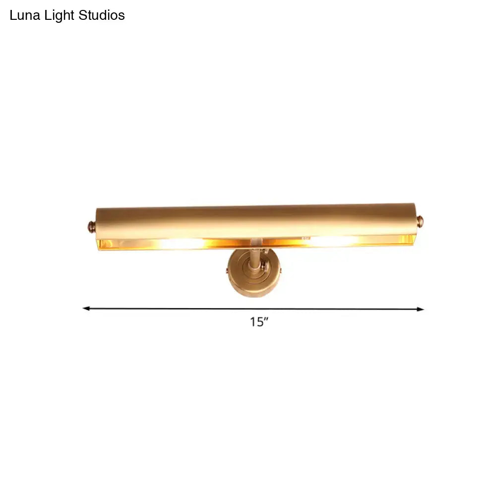 DecorBites™ Bathroom Vanity Wall Mount Sconce in Brass with 2 Lights
