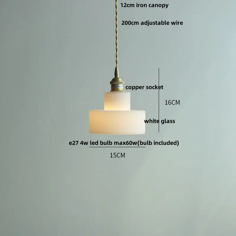 Modern brass and clear glass led pendant lamp for dining room