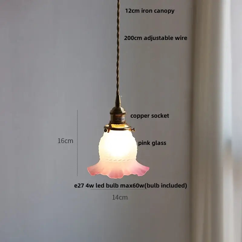 Modern brass and clear glass led pendant lamp for dining room