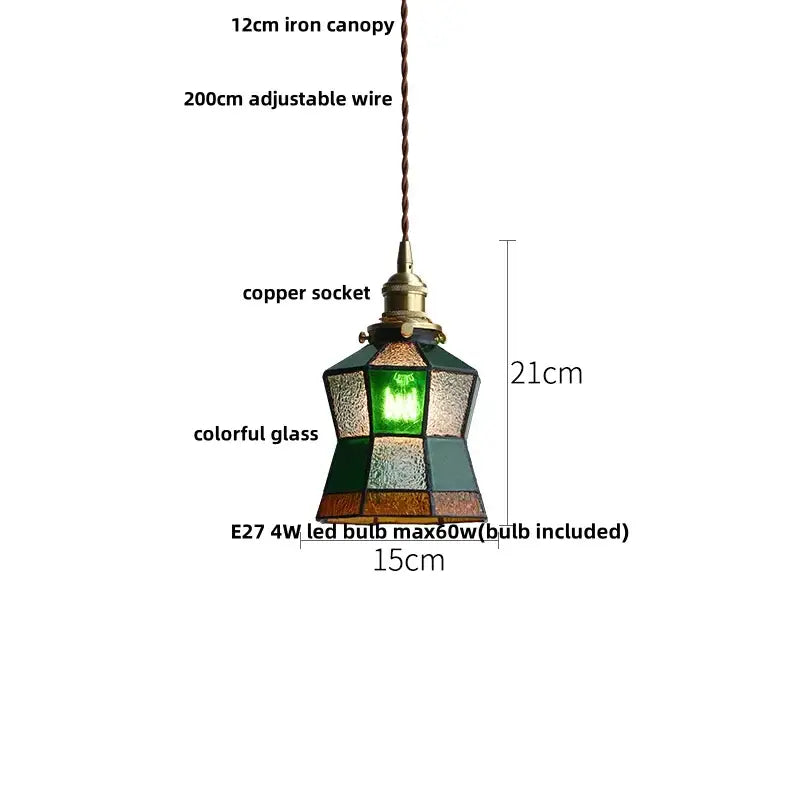 Modern brass and clear glass led pendant lamp for dining room