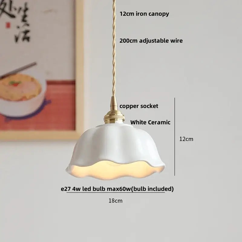 Modern brass and clear glass led pendant lamp for dining room