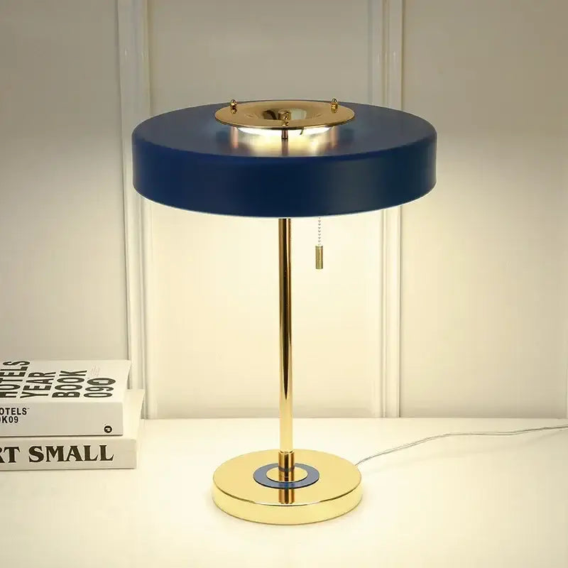 Modern brass and glass led table lamp bedroom scandinavia lighting