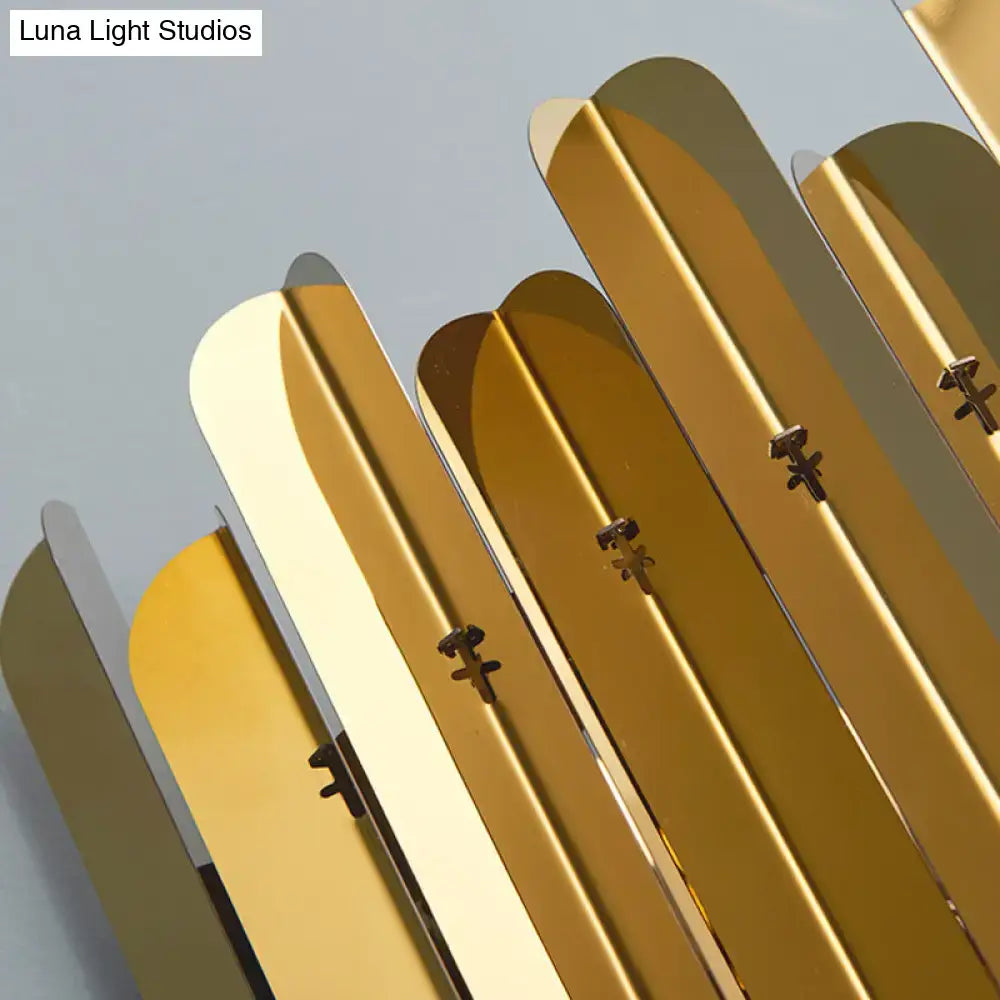 Modern brass and k9 crystal wall sconce led bedroom light