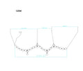 Modern brass artistic necklace chandelier living room pendant light