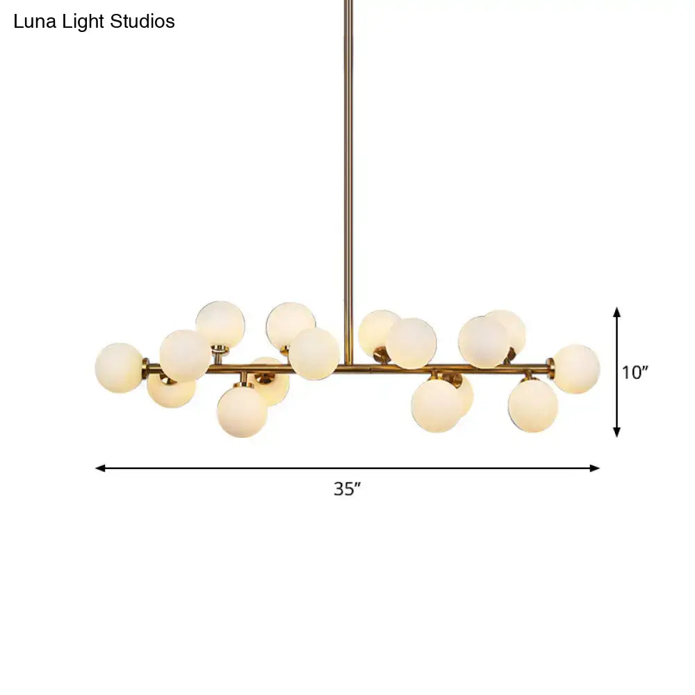 Modern brass bubbled island light fixture dining room chandelier
