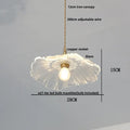 Modern brass clear glass led pendant light for dining room