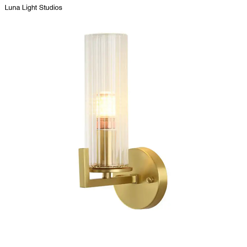 Modern brass crystal wall sconce bedroom 220v-240v light fixture