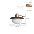 DecorBites™ LED Wood Pendant Light Fixture | Adjustable Hanging Lamp for Home Decor