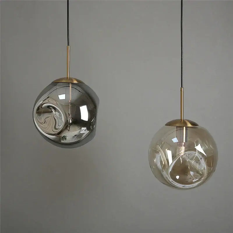 DecorBites™ Glass Ball Pendant Lights for Bar, Kitchen, and Home Decor