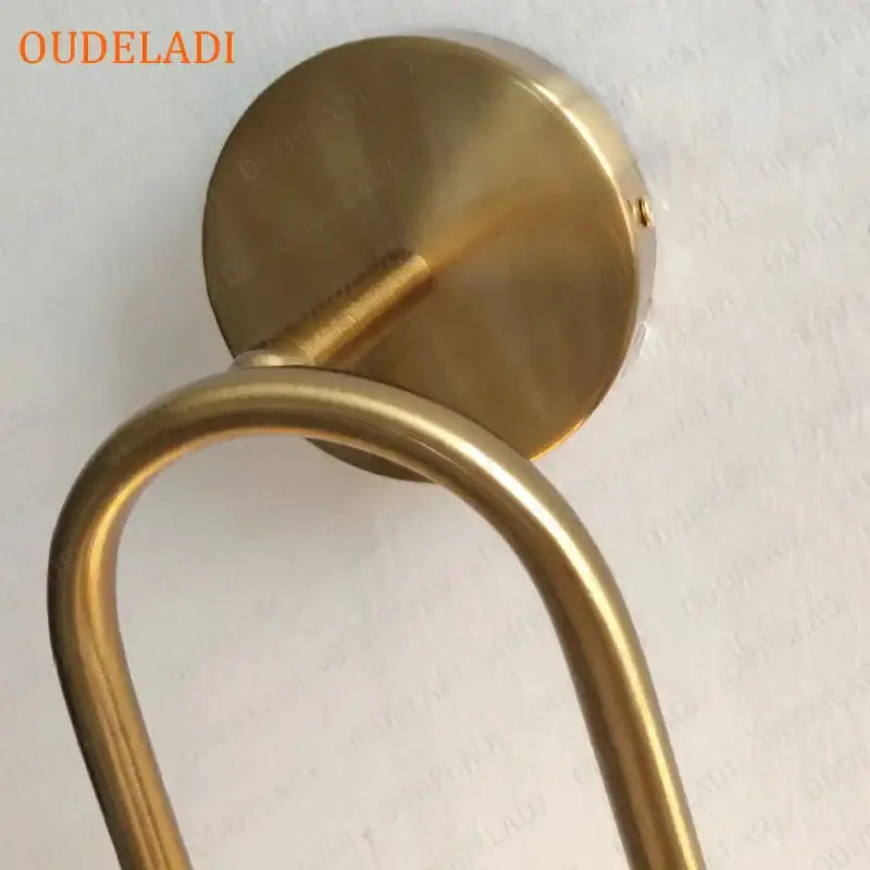 Modern brass glass ball wall sconce bedroom led light