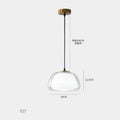 Modern brass glass jelly pendant lamp for dining room