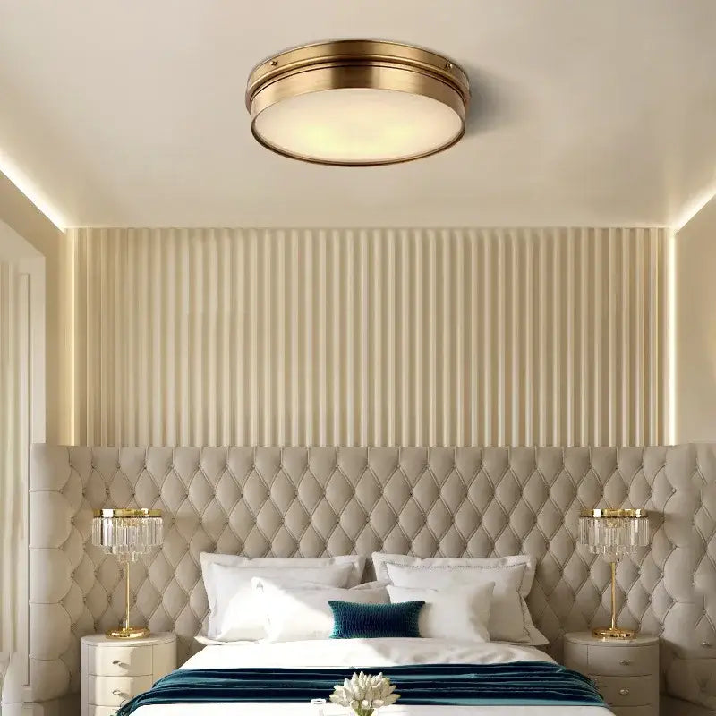 DecorBites™ Brass LED Ceiling Lights - Modern Home Lighting Flush Mount Luminaire