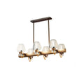 Modern brass linear design chandelier dining room 110v-120v light