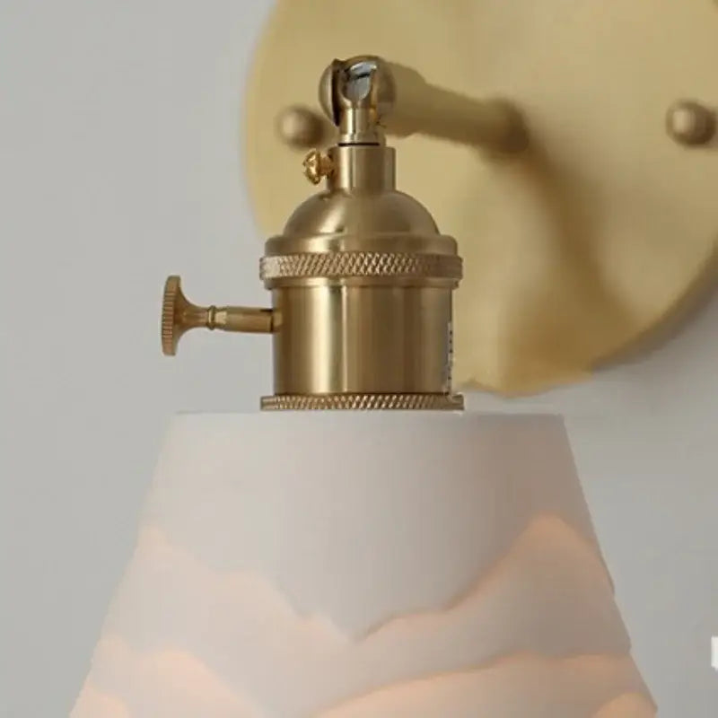 Modern brass mountain led wall lamp sconce – bedroom stair light