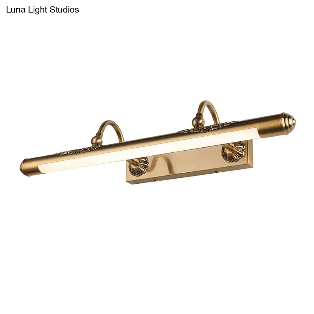 DecorBites™ Modern Brass Wall Mounted Lamp with LED Vanity Lighting and 2 Arms