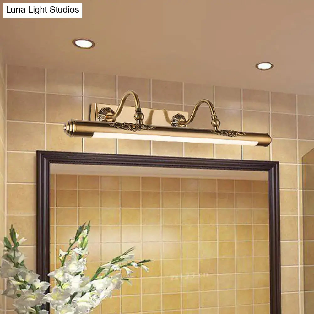 DecorBites™ Modern Brass Wall Mounted Lamp with LED Vanity Lighting and 2 Arms