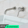 DecorBites™ Brass Wall Mount Basin Faucet: Single Handle Vessel Sink Mixer Tap