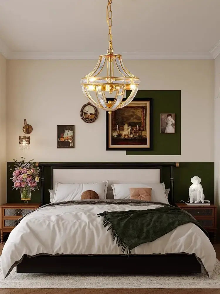 Modern bronze black chrome gold globe led chandelier living room