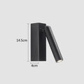 Modern bronze wooden led wall light bedroom articulated reading lamp