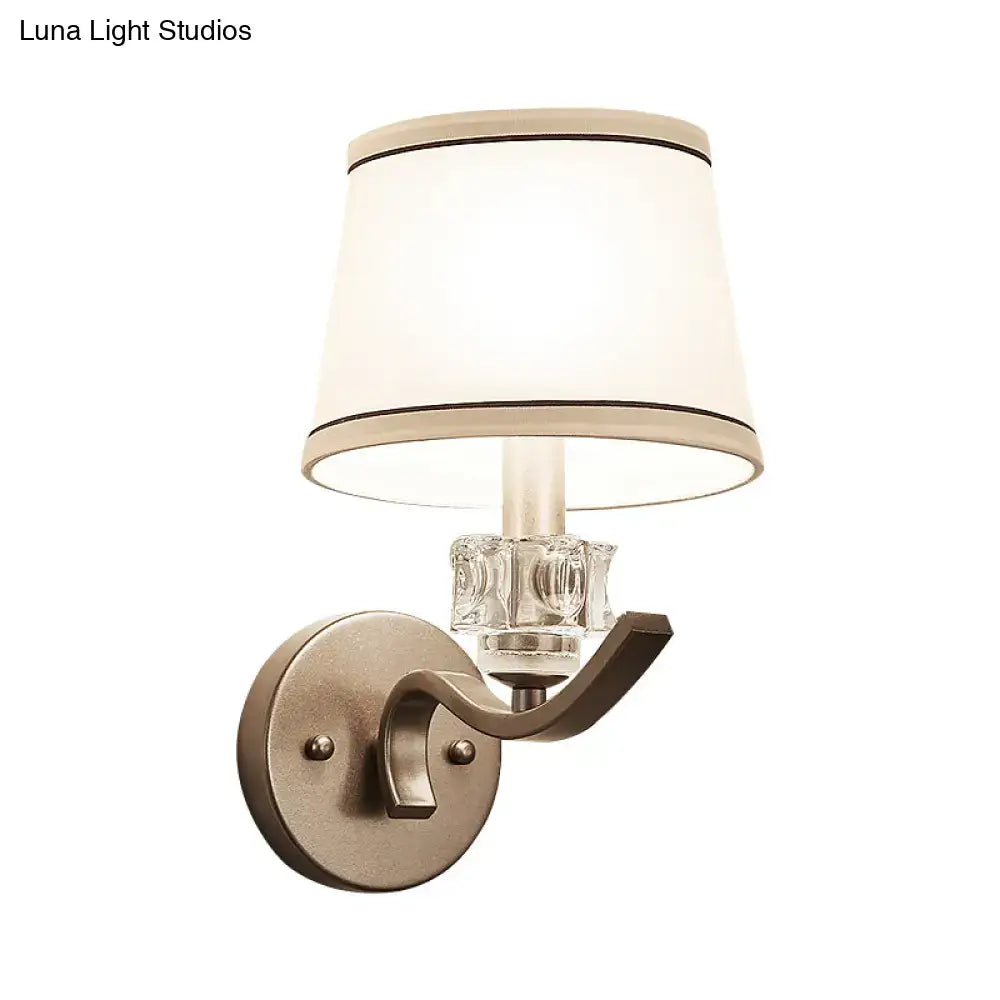 Modern brushed brass crystal sconce light hallway wall light
