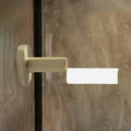 Modern brushed brass led door handle with gold metal finish bedroom