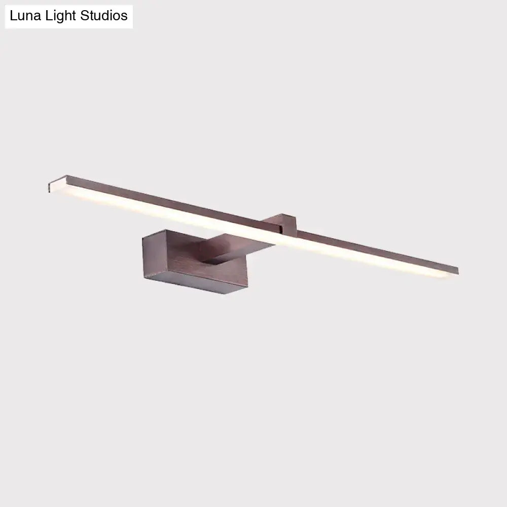 DecorBites™ Contemporary Metallic LED Wall Mount Light Fixture - Tubular Vanity Lighting in Warm/White Light, 16.5"/20.5" L