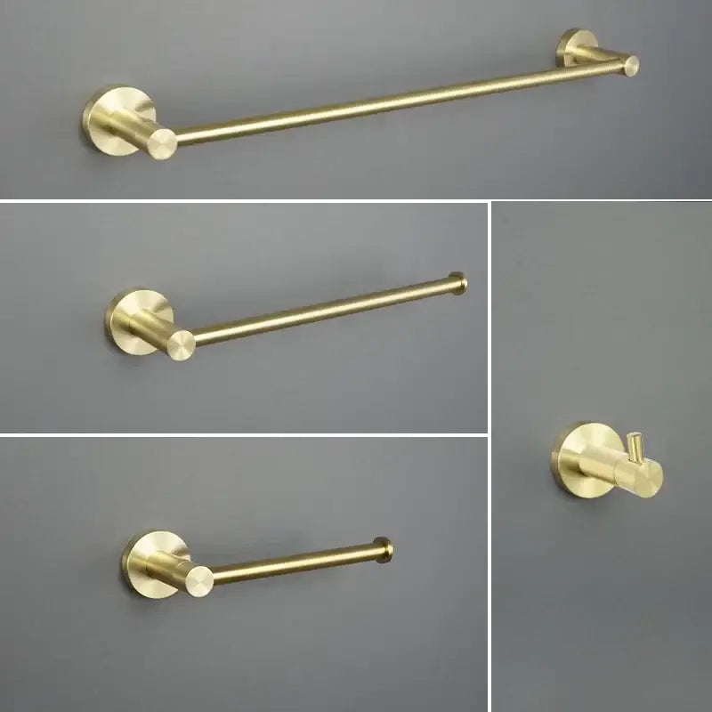 Modern brushed gold bathroom hardware set bathroom accessories