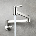 Modern brushed gold pot filler faucet kitchen wall mounted foldable spout