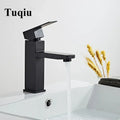 Modern brushed gold stainless steel basin mixer faucet bathroom