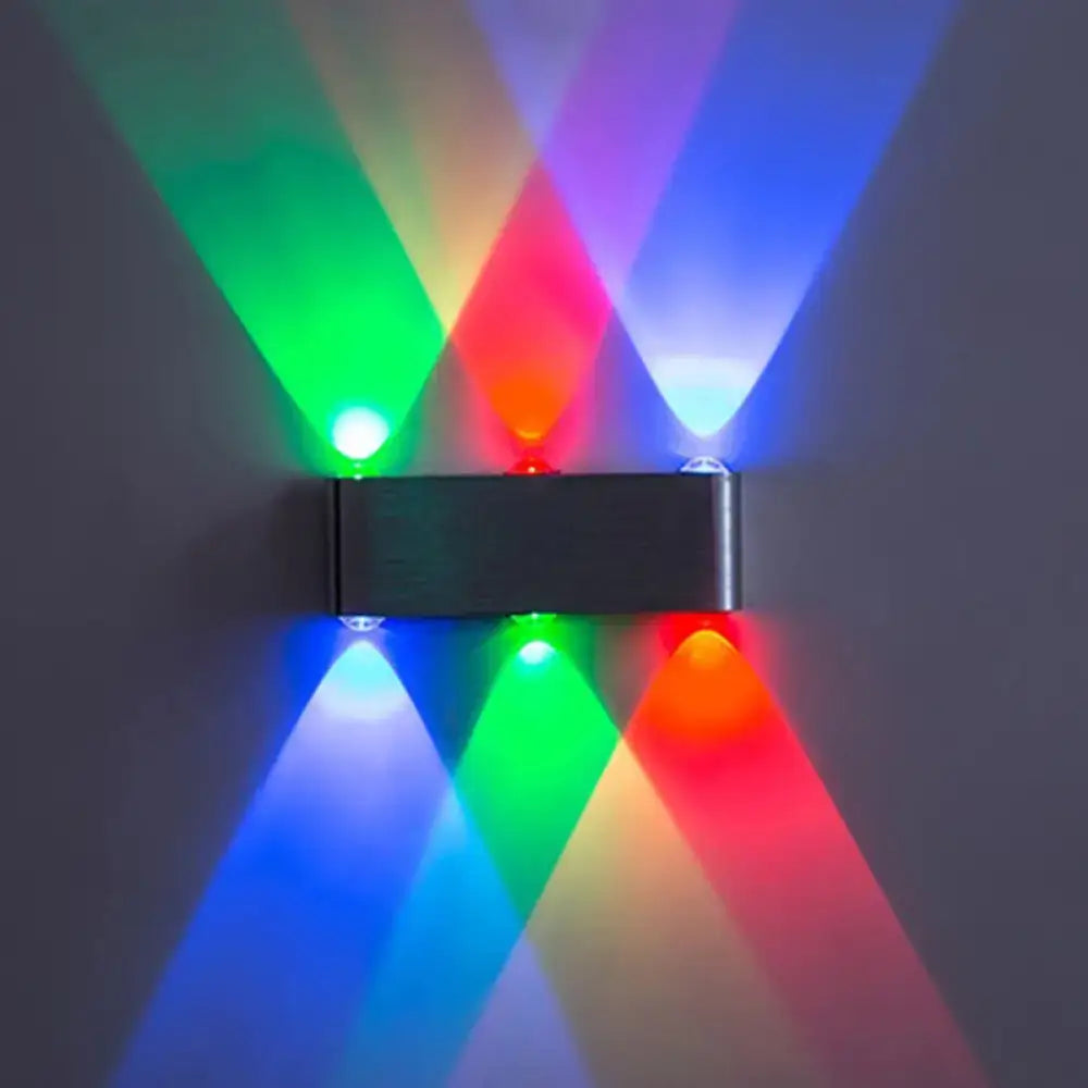 Modern brushed nickel led wall lamp bedroom rectangular bulb included