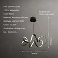 DecorBites™ Creative Twisted LED Chandelier for Living Room Bedroom Lighting