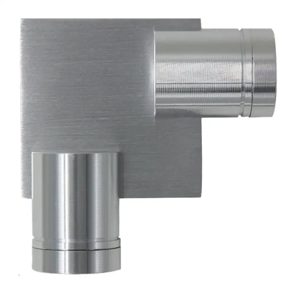 Modern brushed silver l-shaped led wall light fixture bedroom sconce