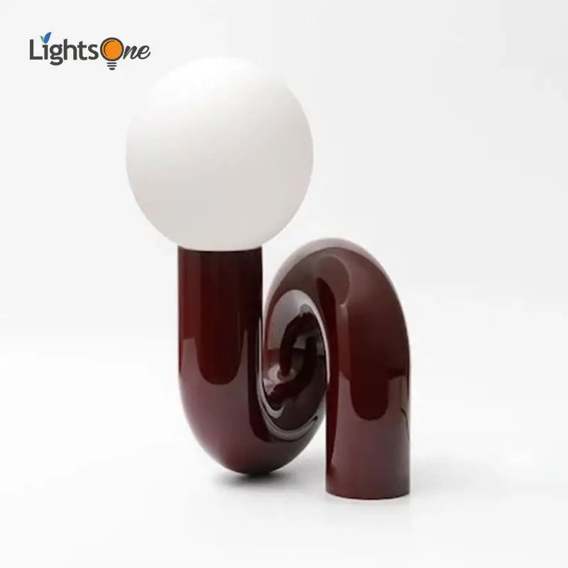 DecorBites™ Glass Ball Table Lamp for Bedroom, Designer Model, Minimalist, Children's Room, Modern