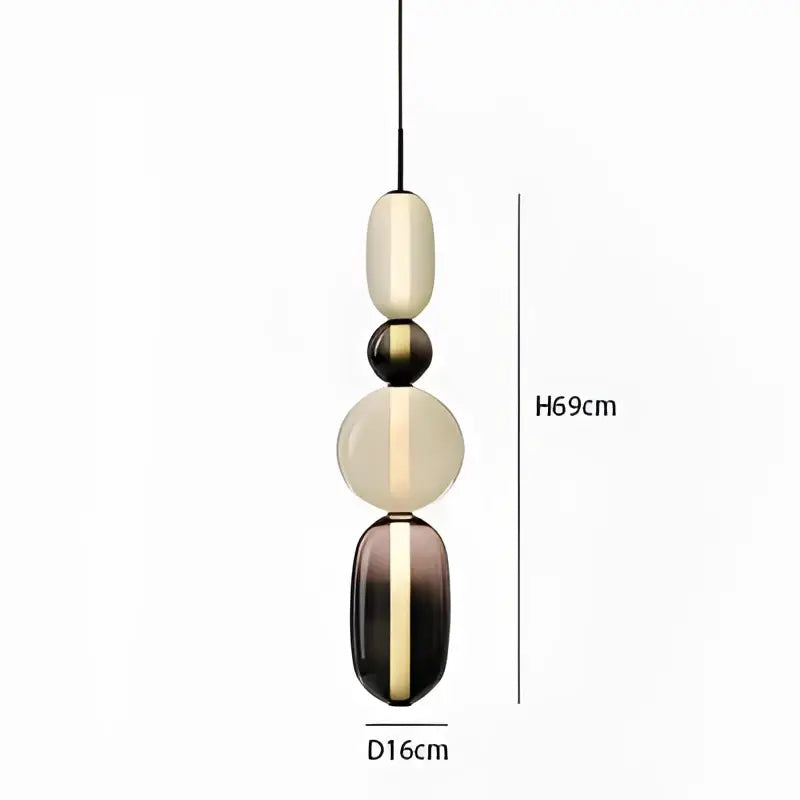 DecorBites™ Candy Glass Ceiling Hanging Chandelier for Loft Living Room