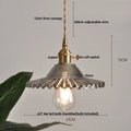 DecorBites™ Clear Glass LED Pendant Light Fixture with Copper Socket for Modern Home Decor
