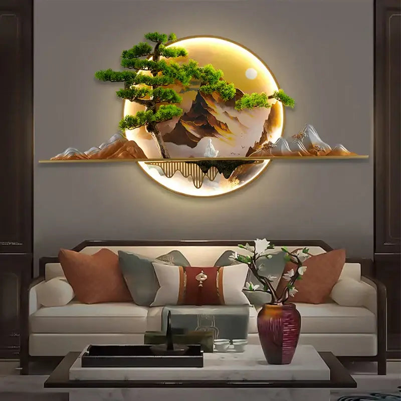 DecorBites™ 3D Landscape LED Picture Lamp for Home Decor - Modern Chinese Style