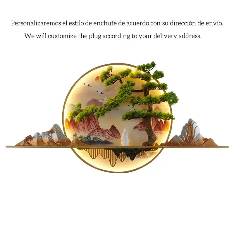 DecorBites™ 3D Landscape LED Picture Lamp for Home Decor - Modern Chinese Style
