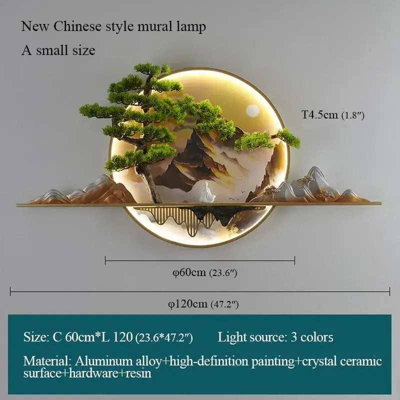 DecorBites™ 3D Landscape LED Picture Lamp for Home Decor - Modern Chinese Style