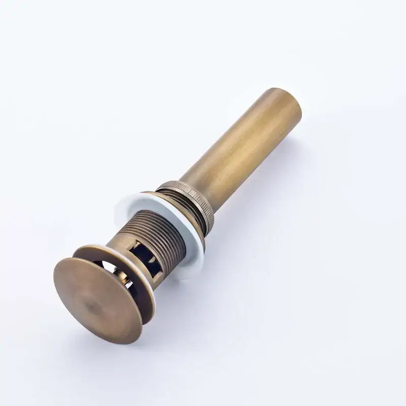DecorBites™ Bathroom Sink Pop Up Drain in Chrome, Brushed Nickel, Golden Finish
