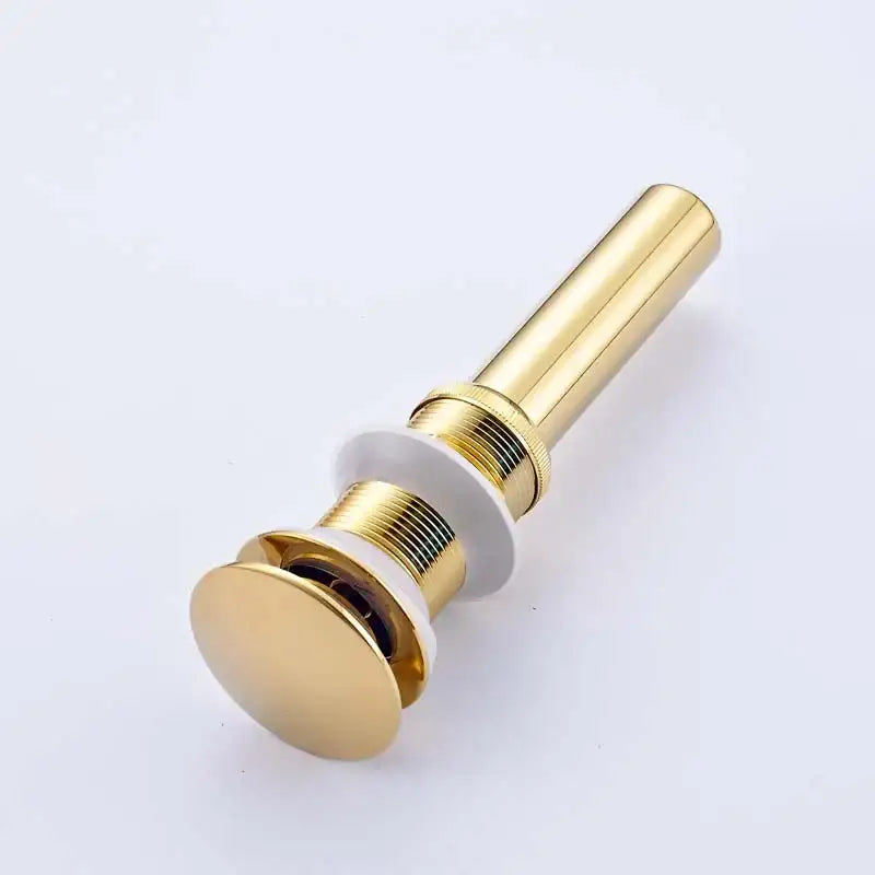DecorBites™ Bathroom Sink Pop Up Drain in Chrome, Brushed Nickel, Golden Finish